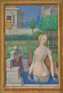 Bathseba beim Baden von Jean Bourdichon