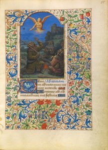 Die Verkündigung an die Hirten von Jean Bourdichon