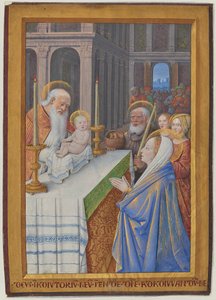 Die Darstellung im Tempel von Jean Bourdichon