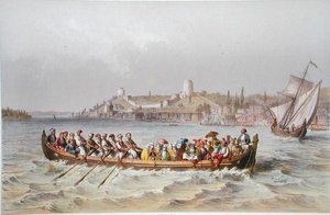 Eine Fähre auf dem Bosporus, Illustration aus 