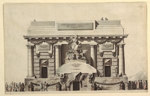 Design für einen Tempel der Gerechtigkeit oder Tempel der Unsterblichkeit
