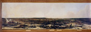 Russlandfeldzug: Panorama der Schlacht von Moskau am 07.09.1812 von Jean Charles Langlois