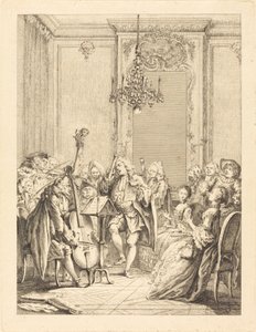 Das Konzert von Jean Claude Richard de Saint Non after Hubert François Gravelot