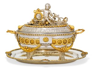 Suppenterrine, Deckel und Stand, Malines, ca. 1780 von Jean Corneille Hendrickx