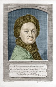 Pierre Louis Moreau de Maupertuis, Astronom (1698 - 1759), graviert von J. Daullé im Jahr 1755 von Jean Daullé