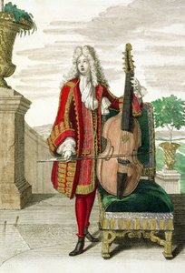 Herr spielt Cello, veröffentlicht ca. 1688-90