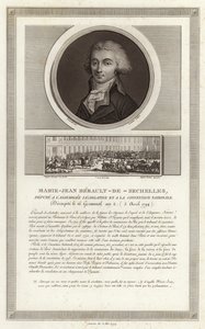 Porträt von Marie-Jean Herault de Sechelles