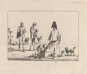 Kommandant lässt sich die Stiefel putzen von Jean Duplessis Bertaux