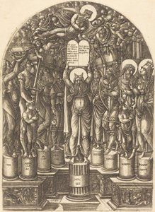 Moses umgeben von den Patriarchen von Jean Duvet