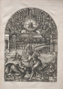 Die Apokalypse: Der Engel zeigt St. Johannes die Quelle des lebendigen Wassers