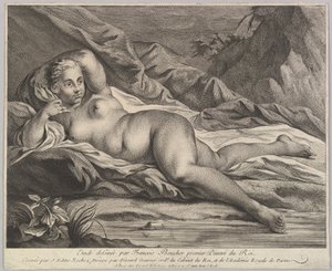 Studie eines liegenden Aktes