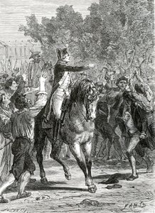 Französische Revolution 1789-1799 General Lafayette in Versailles am 5. Oktober 1789