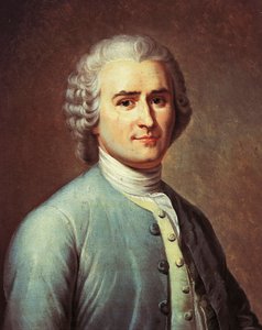 Porträt von Jean-Jacques Rousseau