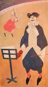 Der Clown. Wanddekoration im Boulestins Restaurant, London, um 1927