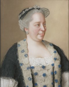 Porträt von Kaiserin Maria Theresia von Österreich 1717-1780, 1762 von Jean Étienne Liotard