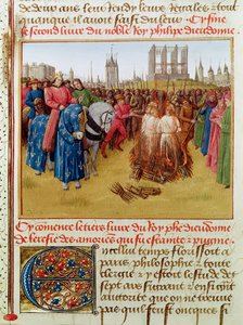 Bittschrift der Ketzer im Jahr 1210 von Jean Fouquet