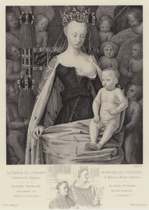 Die Jungfrau und das Kind umgeben von Engeln, ca. 1450 von Jean Fouquet