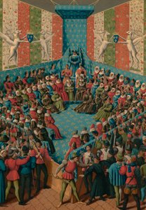Urteil über Johann II. von Alençon von Jean Fouquet
