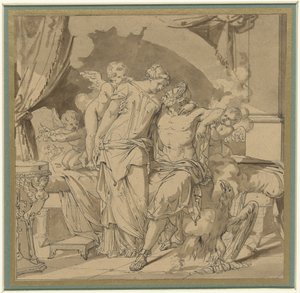 Jupiter und Juno in Umarmung