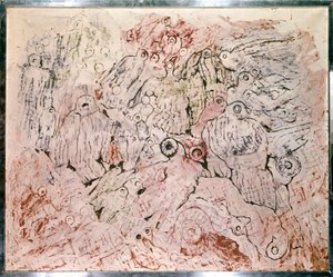 Den 100.000 Tauben. Gemälde von Max Ernst (1891 - 1976) von Jean Francois Garneray