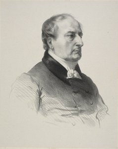 Porträt des Malers Baron François Gérard von Jean Francois Gigoux