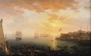 Ansicht des Hafens von Brest, 1796