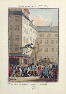 Ereignisse des 22. Oktober 1789: Hinrichtung eines Mannes namens Francois, ein Bäcker