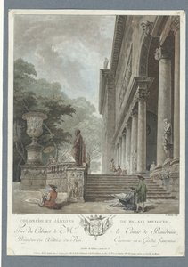 Ansicht der Villa Medici von Jean Francois Janinet