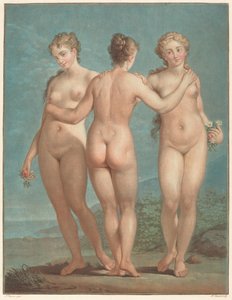 Die drei Grazien von Jean Francois Janinet
