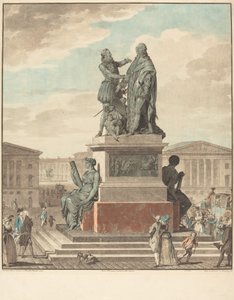 Entwurf eines Denkmals für den König, 1790 von Jean Francois Janinet