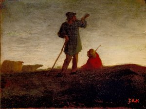 Die Herde zurückrufen, 1866-1872 von Jean Francois Millet