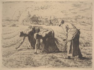 Die Ährenleserinnen, ca. 1855 von Jean Francois Millet