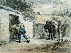 Die Rückkehr vom Feld von Jean Francois Millet