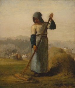 Frau mit einer Harke, wahrscheinlich 1856-57