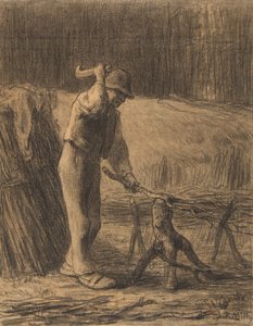 Holzfäller beim Beschneiden von Zweigen, 1853-54
