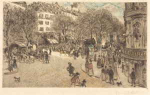 Der Boulevard des Italiens von Jean Francois Raffaelli