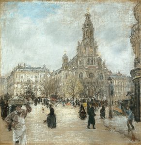 Place de la Trinité, Paris, ca. 1886