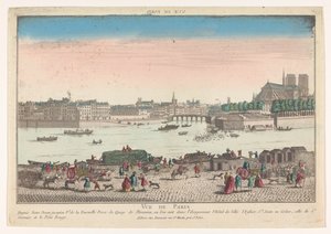 Ansicht der Stadt Paris vom Quai de Miramion (Vue de Paris)