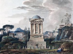 Entwurf des Brunnens in Poltawa, 1807 von Jean François Thomas de Thomon