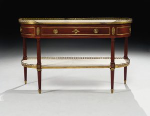 Louis XVI Konsole Desserte von Jean Frederic Birckel