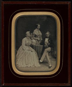 Porträt von Jean Gabriel und Anne-Charlotte-Adélaide Eynard mit Madame Charrière von Jean Gabriel Eynard