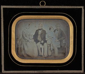 Porträt von M. & Mme. Eynard und M. de Regny mit seinem Sohn von Jean Gabriel Eynard
