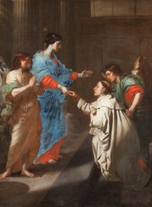 Die mystische Verlobung des seligen Hermann Joseph mit der Jungfrau Maria