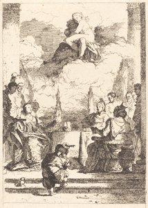 Das Fest von Antonius und Kleopatra von Jean Honoré Fragonard after Giovanni Battista Tiepolo