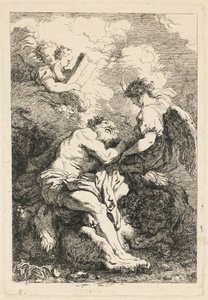 Die Vision des Heiligen Hieronymus von Jean Honoré Fragonard after Johann Liss