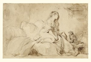 Oh! Wenn er mir nur so treu wäre von Jean Honore Fragonard