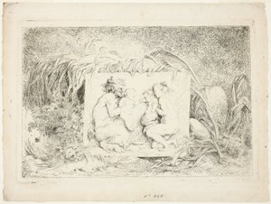 Tanzende Satyrn, aus Bacchanales oder Satyrspiele