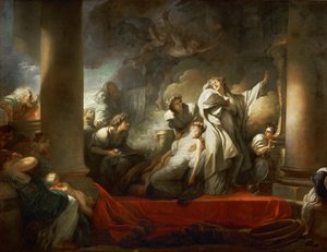 Der Hohepriester Coresus opfert sich selbst, um Callirhoe zu retten