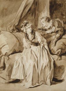 Der Brief oder Das spanische Gespräch von Jean Honore Fragonard
