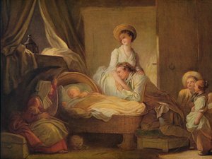Der Besuch im Kinderzimmer, um 1775